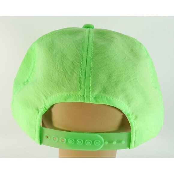 Cortland 444 Lazerline Fly Fishing Nylon Hat Snap Back Cap Neon Green Rope - Picture 4 of 8